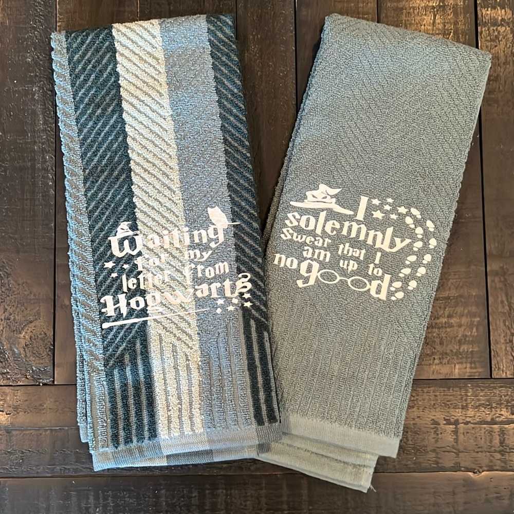 Set of Harry Potter dish towels BRAND NEW